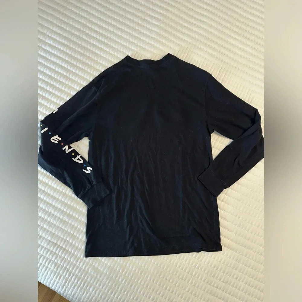 FRIENDS Black Long Sleeve Central Perk Logo Tee - Picture 5 of 7